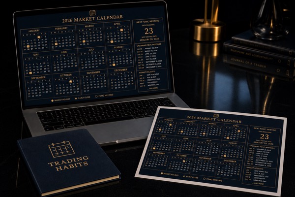 The 2026 Market Calendar & Economic Events Reference cover