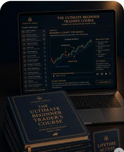 The Ultimate Beginner Trader's Course: Complete Trading Education From Zero, cover