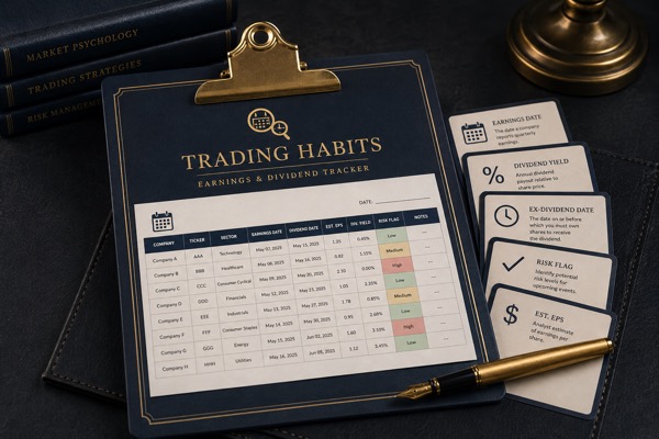 The Earnings & Dividend Date Tracker cover