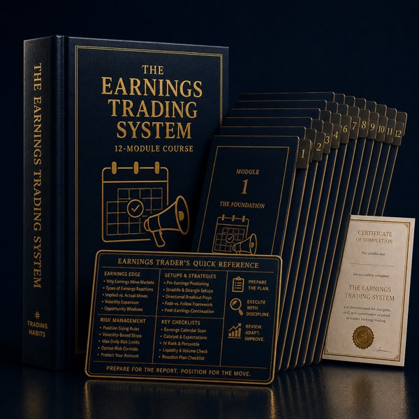 The Earnings Trading System course cover