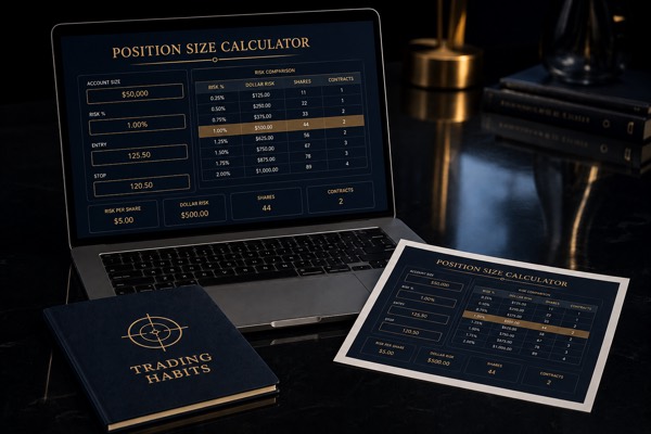 The Position Size Calculator cover